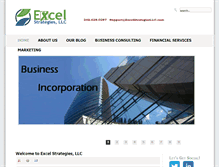 Tablet Screenshot of excelstrategiesllc.com